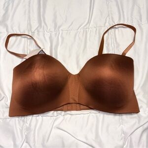 Maidenform SE0015 Balconette Strapless Convertible Bra Lined WF 40DD tan New